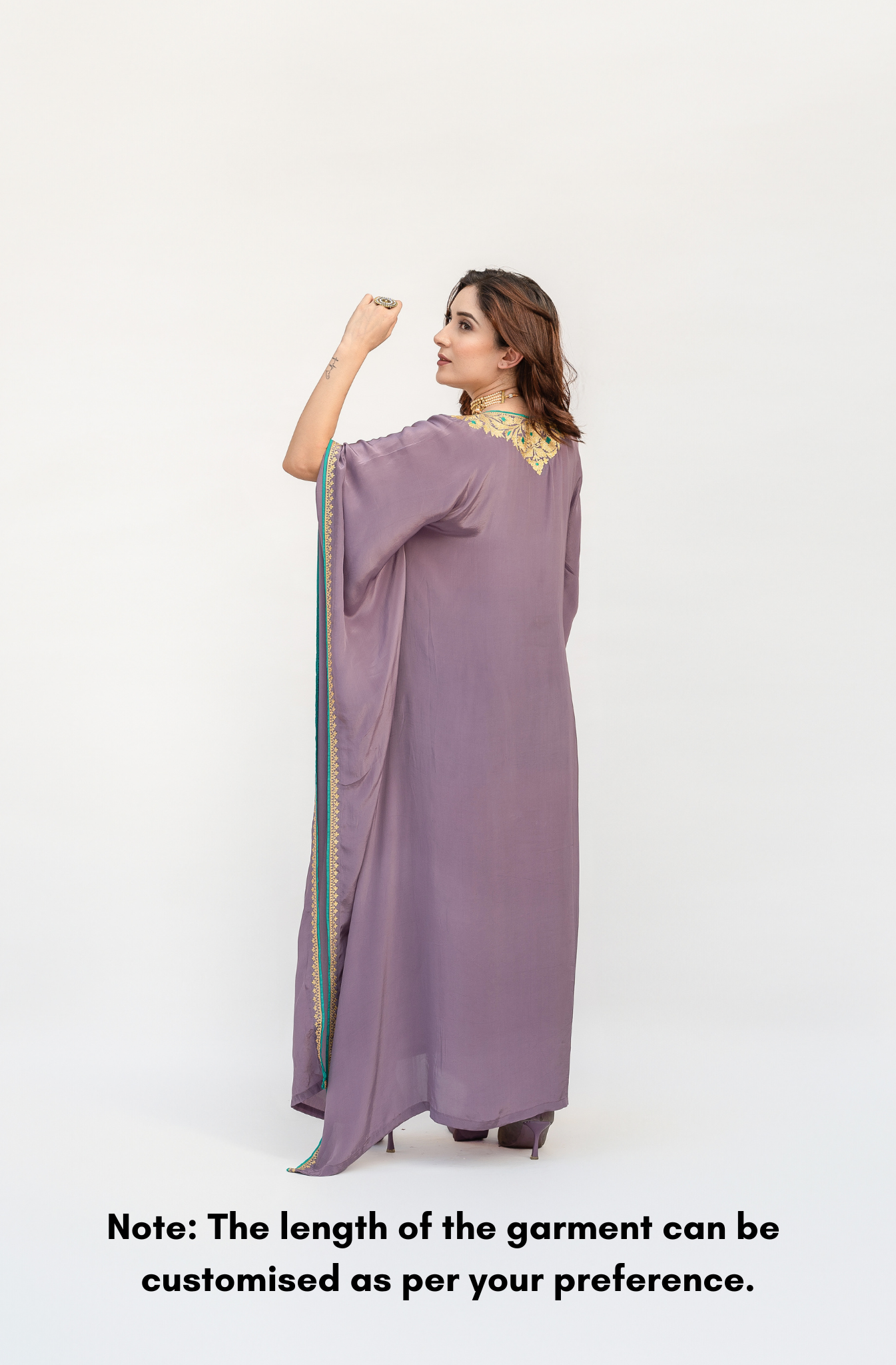 Light Purple Crepe Kaftan