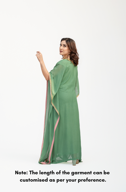 Sage Green Georgette Kaftan