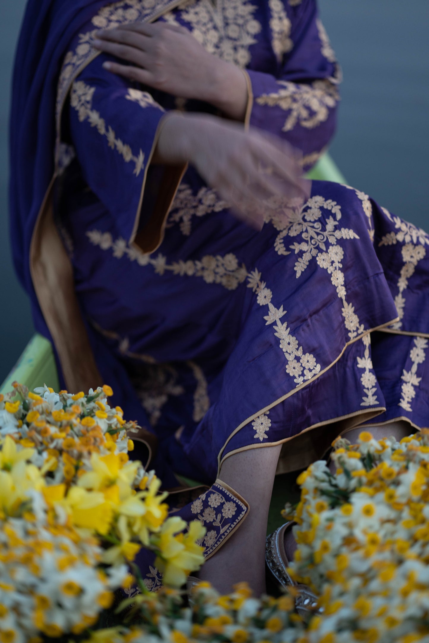 Violet Purple All over German Satin Suit