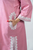 Dull pink cotton suit