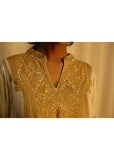 White Crepe Tilla Phiran Suit