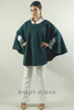 Off - white collar cuff emerald embroidered shirt