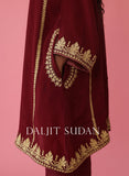 Maroon Phiran Set