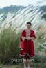 Red Velvet Aari Suit