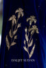 Royal Blue Velvet Peacock Pocket Set