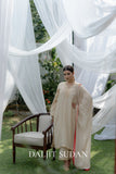 Cream Aari Tilla Suit