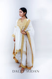White Tilla Crepe Suit