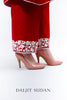 Cranberry Red Cotton Phiran and Pant