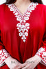 Cranberry Red Cotton Phiran and Pant