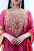 Peony Pink Tilla Crepe Gharara Suit