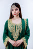 Emerald  Green Tilla Crepe Sharara Suit