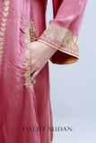 Aurora Pink German Satin Phiran Suit