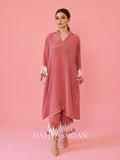 Rose Pink Sleeve Phiran Set