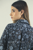 Black all over embroidered shirt